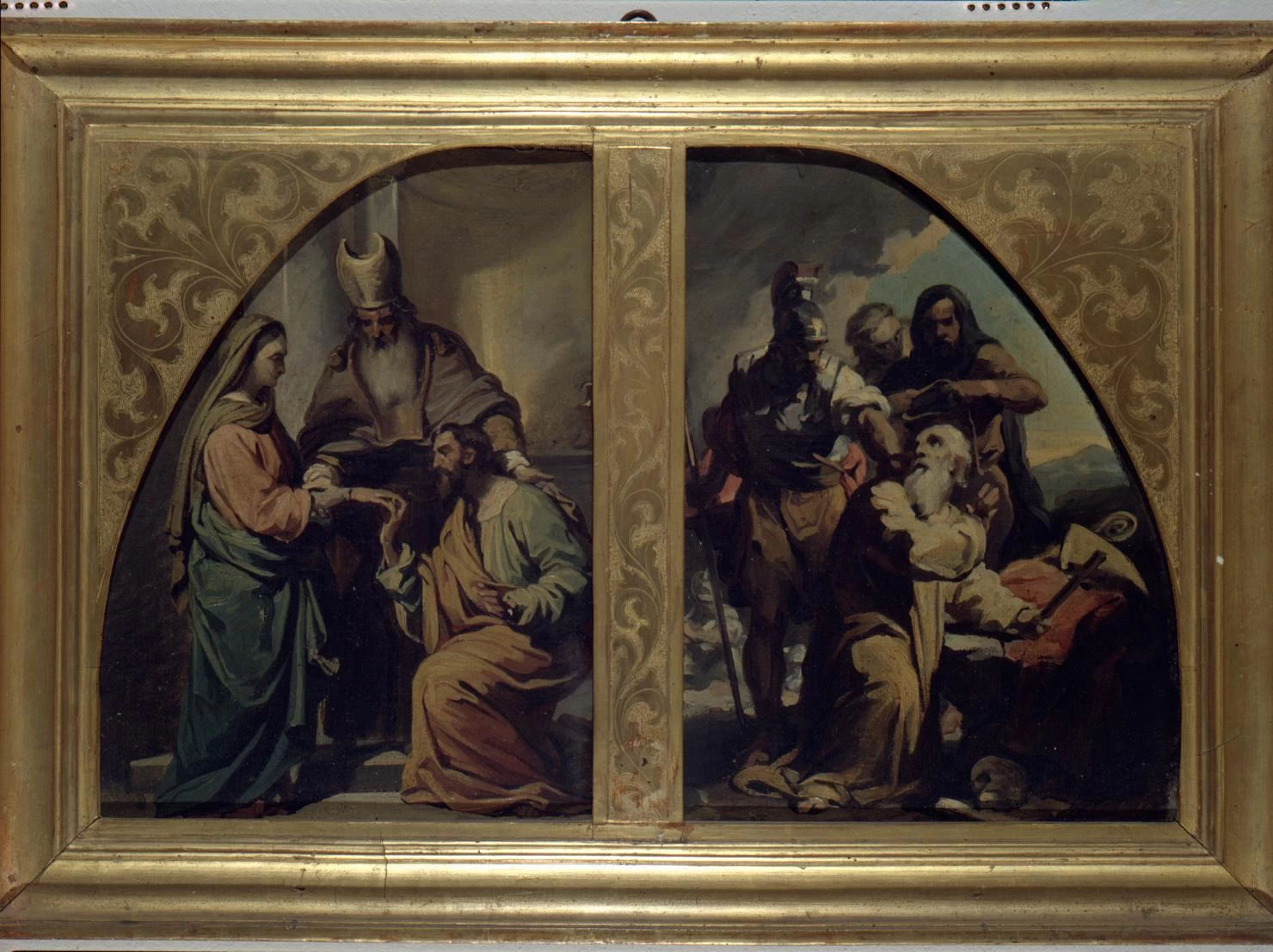 Bozzetti con lo sposalizio della Vergine e San Biagio sorpreso nella caverna dai sicari - Palazzo Bonomi Gera, Ripatransone, Ascoli Piceno